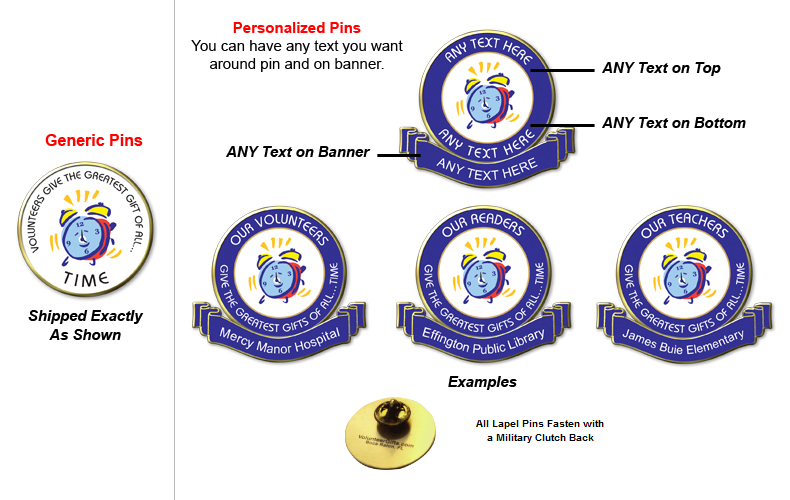 Volunteers Give The Greatest Gift Of All Pins Volunteers Give The Greatest Gift Of All Pins